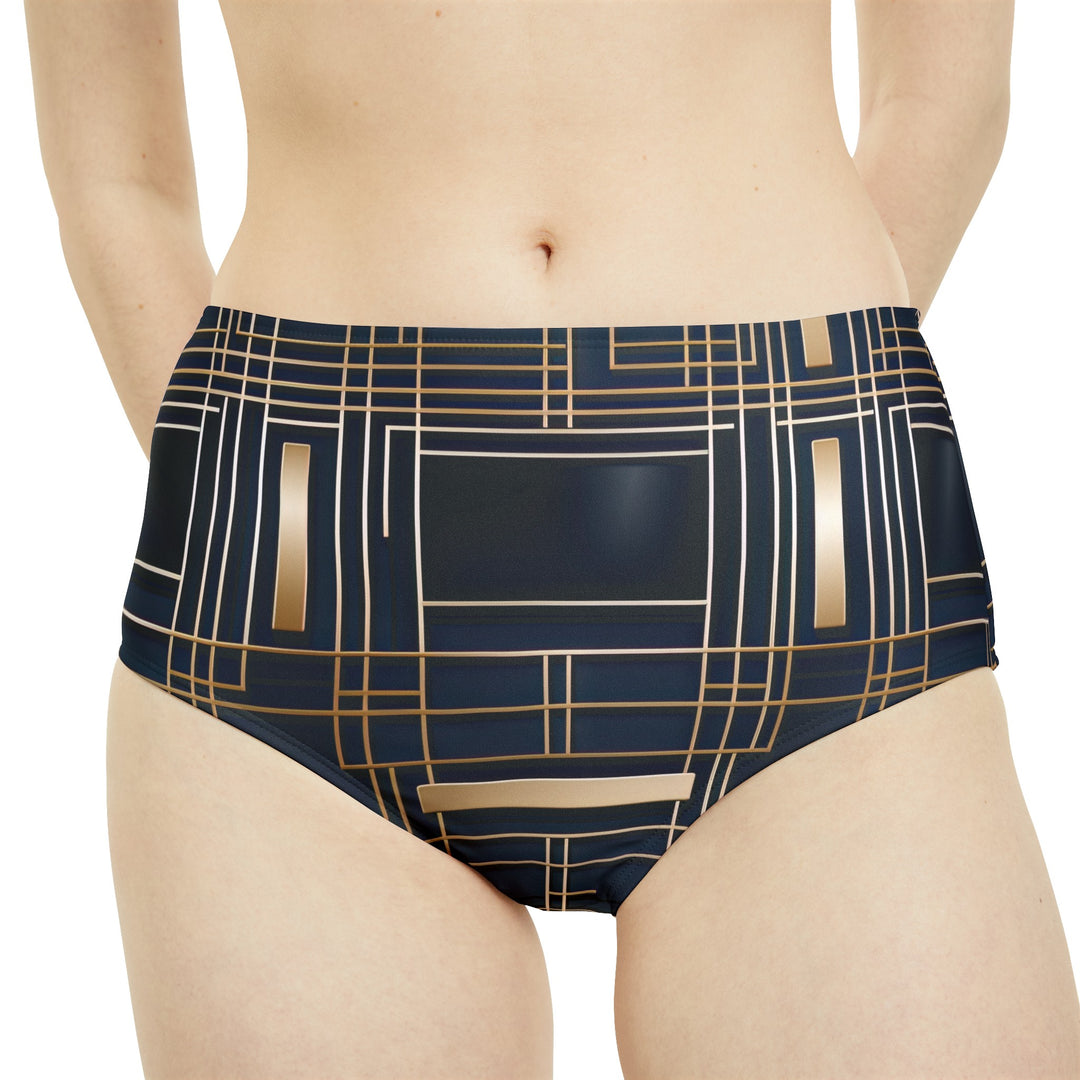 High-Waist Hipster Bikini Bottom (AOP)