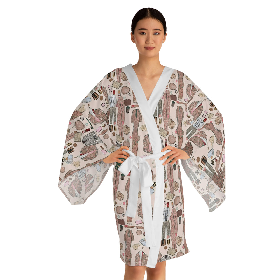 Bachelorette Party Kimono Robe for Women | Long Sleeve Kimono