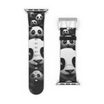 Load image into Gallery viewer, Black and White Panda Watch Band
