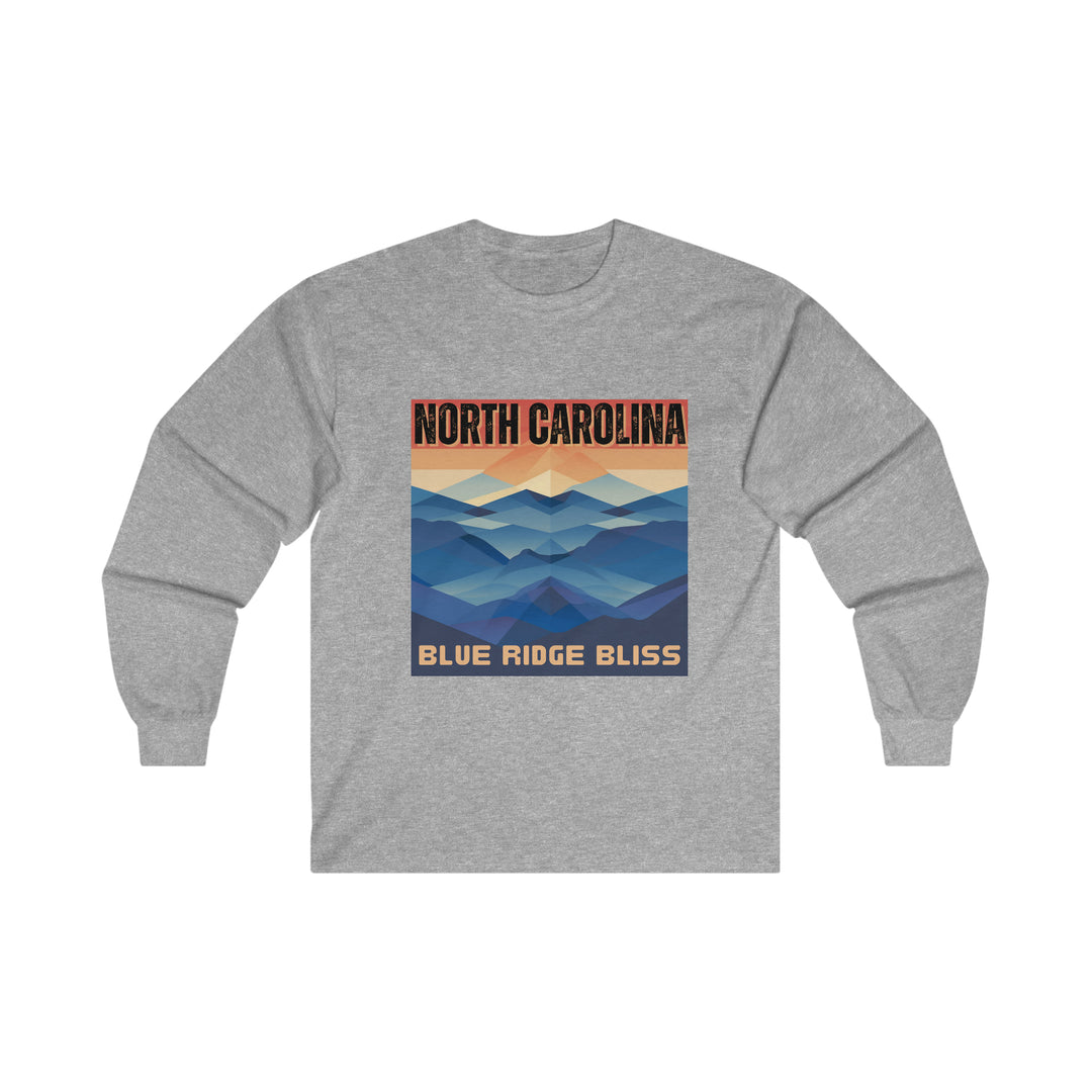 North Carolina - Blue Ridge Bliss Tee, North Carolina State Vibes, Moving to North Carolina, North Carolina Travel Gift, Football Long