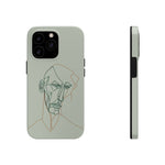 Load image into Gallery viewer, Boho Man Line Art Phone Case: A Mental Health Connection - Tough Phone Cases, Case-Mate | Line Art Phone Case | Line Art Case
