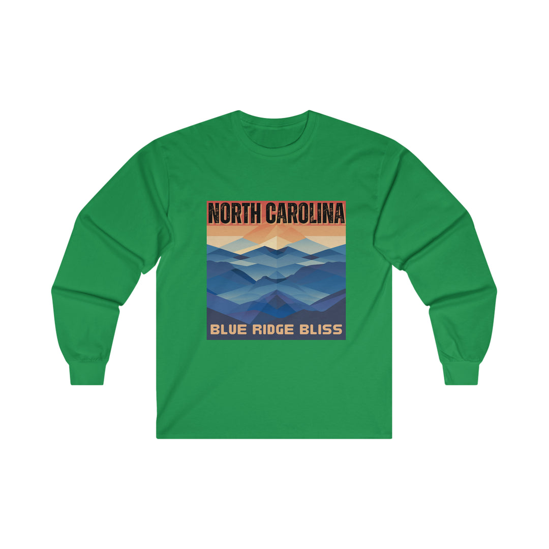 North Carolina - Blue Ridge Bliss Tee, North Carolina State Vibes, Moving to North Carolina, North Carolina Travel Gift, Football Long