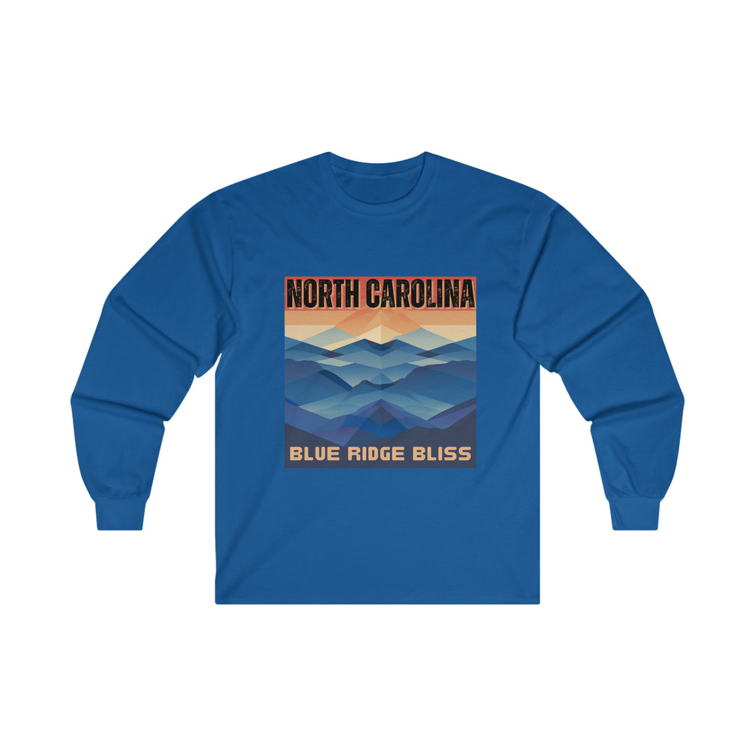 North Carolina - Blue Ridge Bliss Tee, North Carolina State Vibes, Moving to North Carolina, North Carolina Travel Gift, Football Long