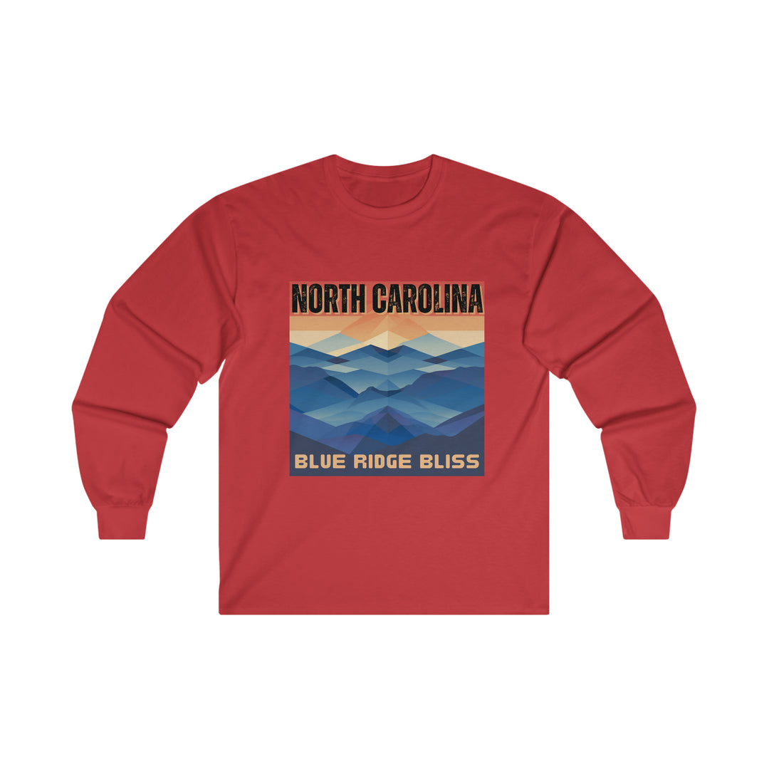 North Carolina - Blue Ridge Bliss Tee, North Carolina State Vibes, Moving to North Carolina, North Carolina Travel Gift, Football Long