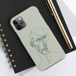 Load image into Gallery viewer, Boho Man Line Art Phone Case: A Mental Health Connection - Tough Phone Cases, Case-Mate | Line Art Phone Case | Line Art Case
