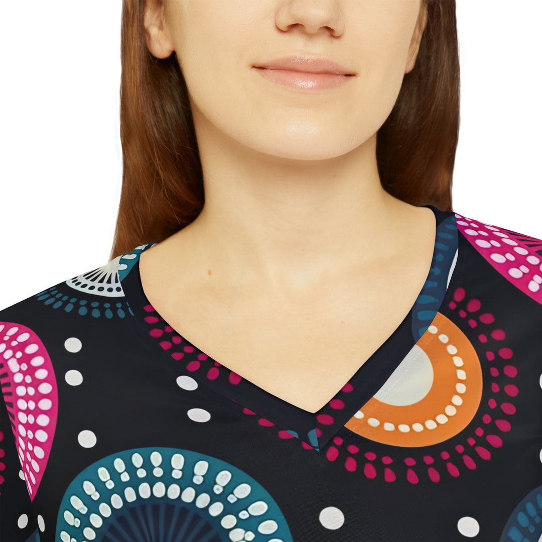 Women's Long Sleeve V-neck Shirt (AOP)