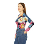 Load image into Gallery viewer, Women&#39;s Long Sleeve V-neck Shirt (AOP)
