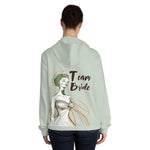 Load image into Gallery viewer, Team Bride Women&#39;s Full-Zip Hoodie with Bridesmaid Line Art and Floral Print - Womens Full-Zip Hoodie
