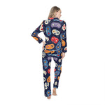 Load image into Gallery viewer, Cute Gamer Pattern Women&#39;s Satin Pajamas -
