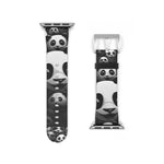 Load image into Gallery viewer, Black and White Panda Watch Band
