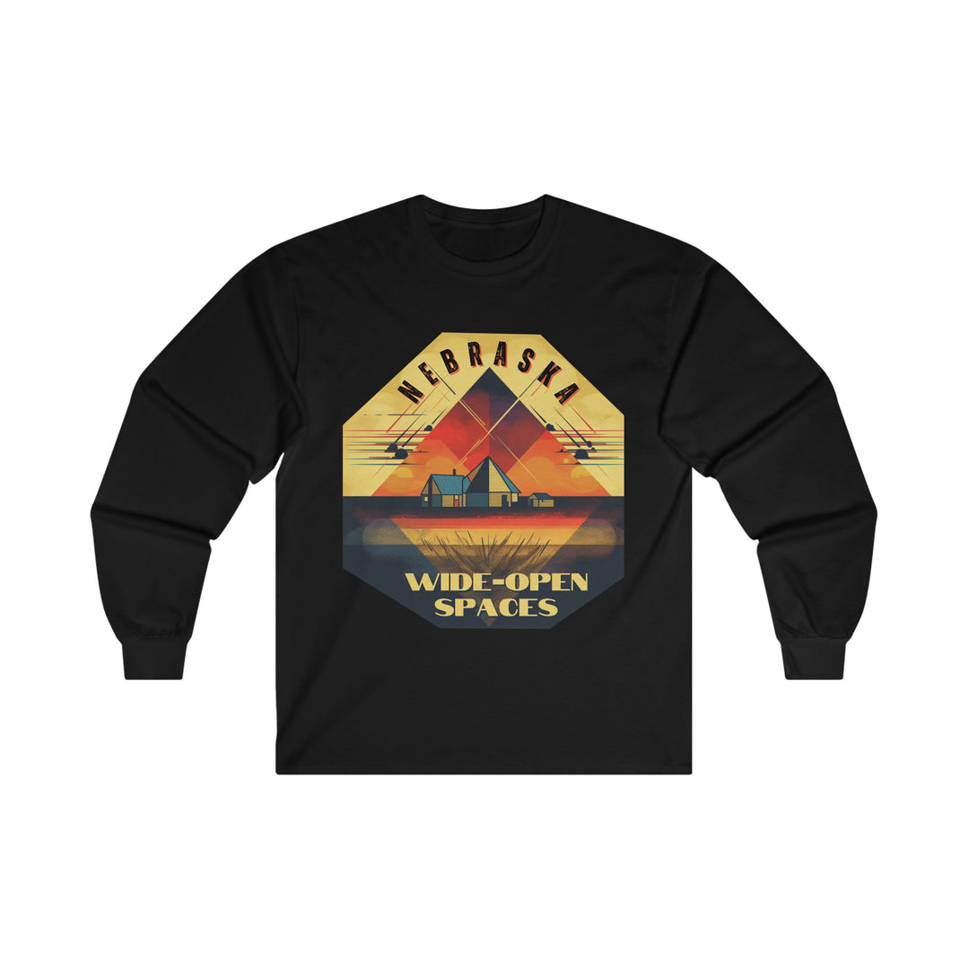 Nebraska Wide Open Spaces Long Sleeve T-shirt