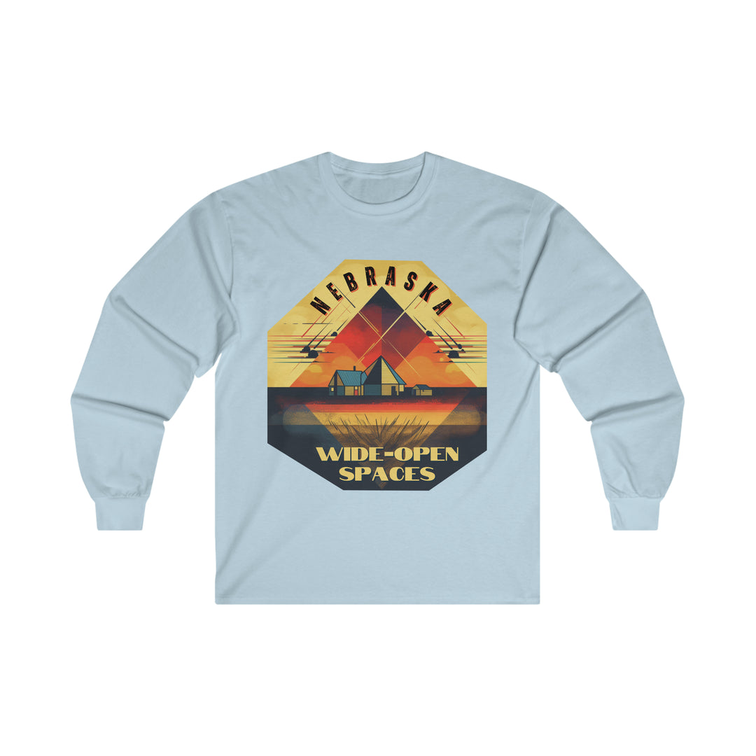 Nebraska Wide Open Spaces Long Sleeve T-shirt