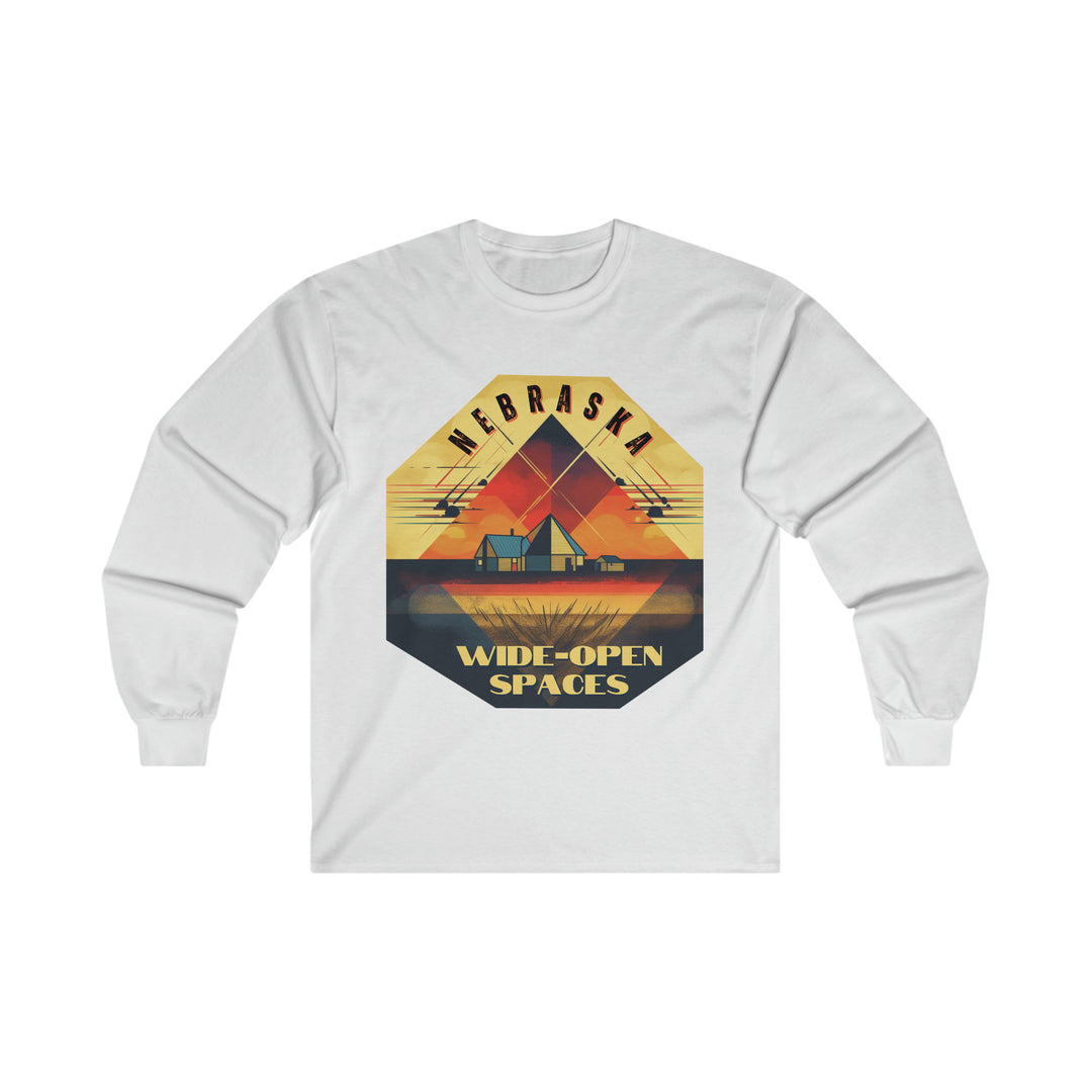 Nebraska Wide Open Spaces Long Sleeve T-shirt