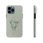 Load image into Gallery viewer, Boho Man Line Art Phone Case: A Mental Health Connection - Tough Phone Cases, Case-Mate | Line Art Phone Case | Line Art Case
