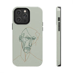 Load image into Gallery viewer, Boho Man Line Art Phone Case: A Mental Health Connection - Tough Phone Cases, Case-Mate | Line Art Phone Case | Line Art Case
