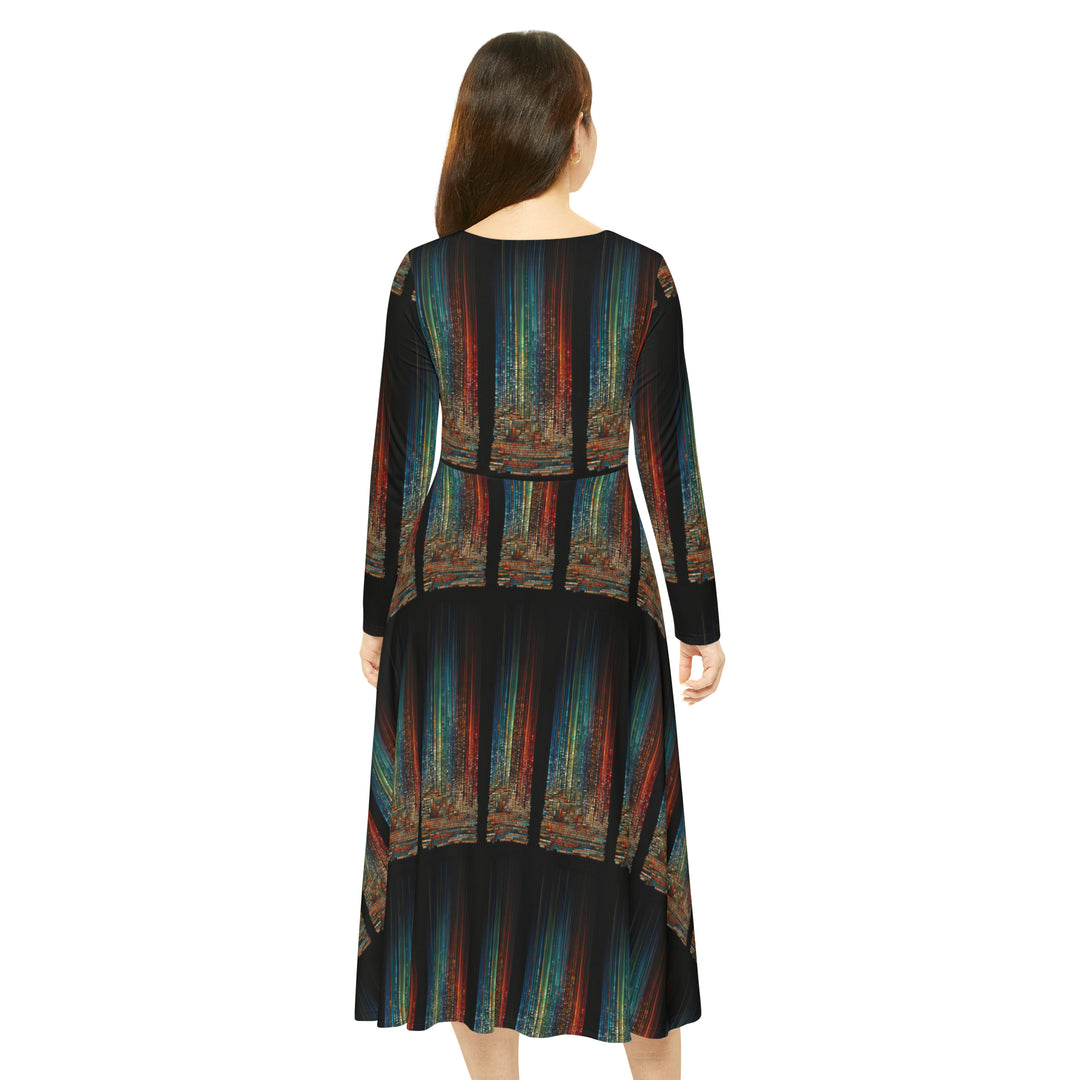 Women's Long Sleeve Dance Dress (AOP)