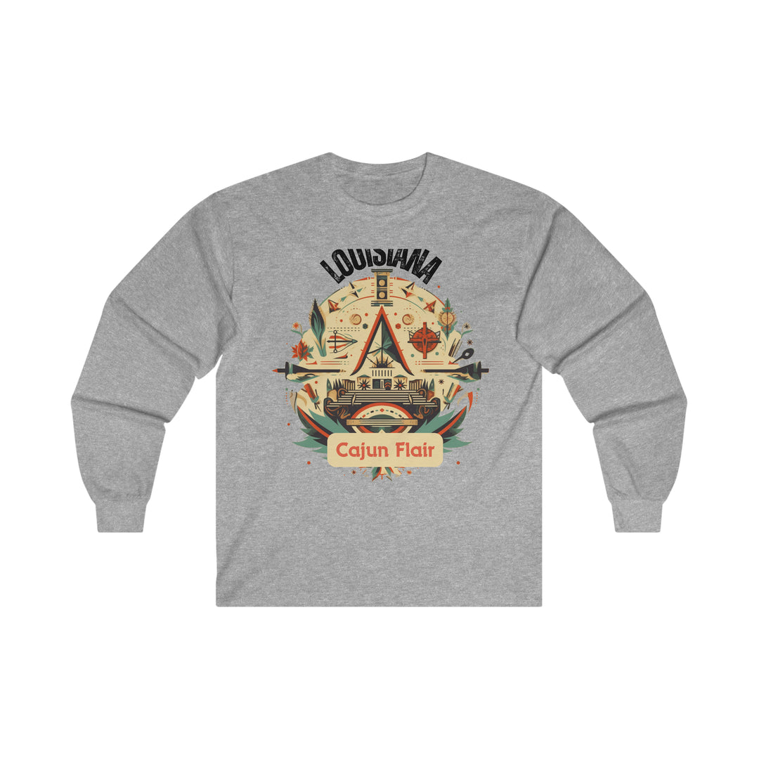 Louisiana Cajun Flair Long Sleeve T-shirt