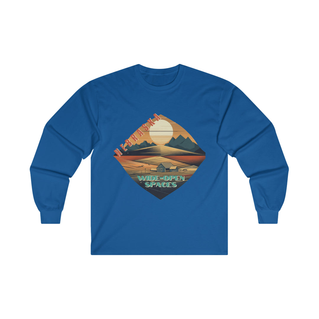 Nebraska Wide Open Spaces Long Sleeve T-shirt