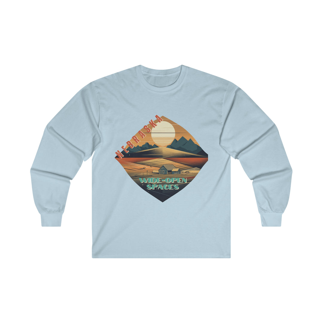 Nebraska Wide Open Spaces Long Sleeve T-shirt