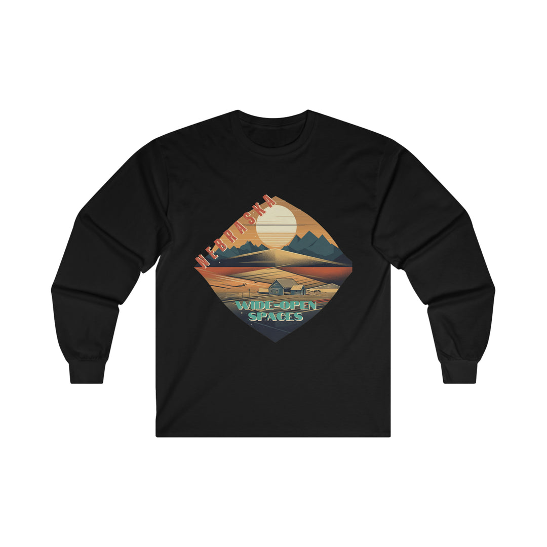 Nebraska Wide Open Spaces Long Sleeve T-shirt