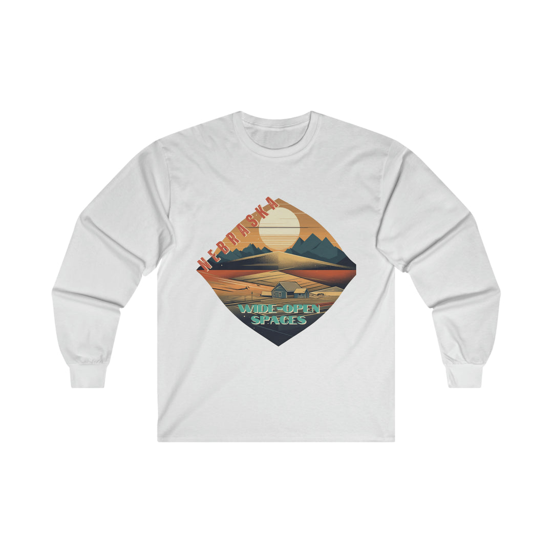 Nebraska Wide Open Spaces Long Sleeve T-shirt