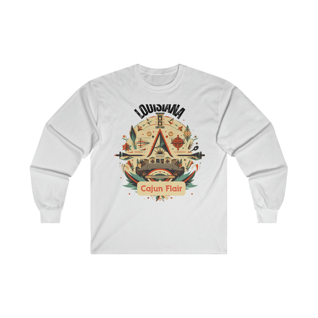 Louisiana Cajun Flair Long Sleeve T-shirt