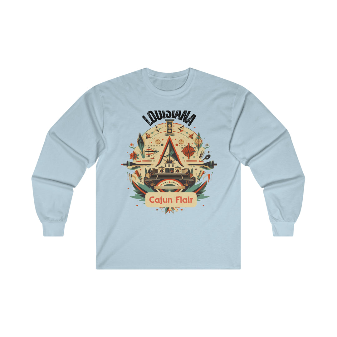 Louisiana Cajun Flair Long Sleeve T-shirt