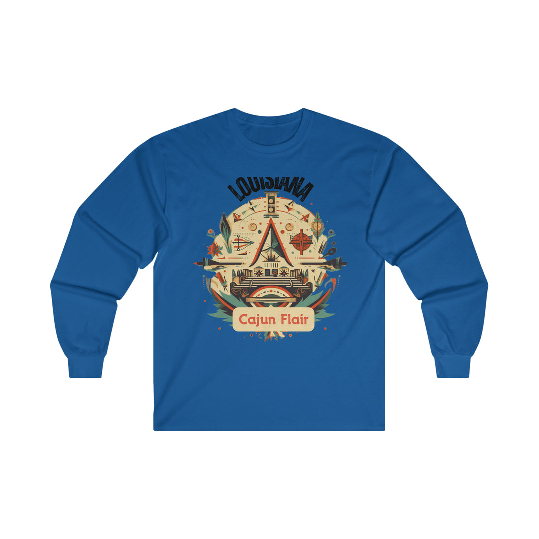 Louisiana Cajun Flair Long Sleeve T-shirt