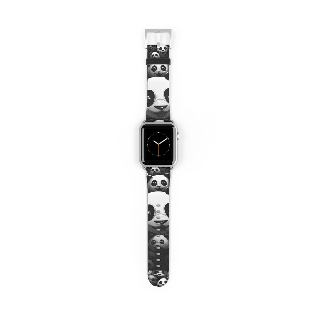 Black and White Panda Watch Band