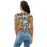 Load image into Gallery viewer, All-Over Print Crop Tee
