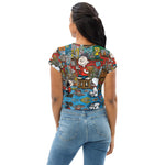 Load image into Gallery viewer, All-Over Print Crop Tee
