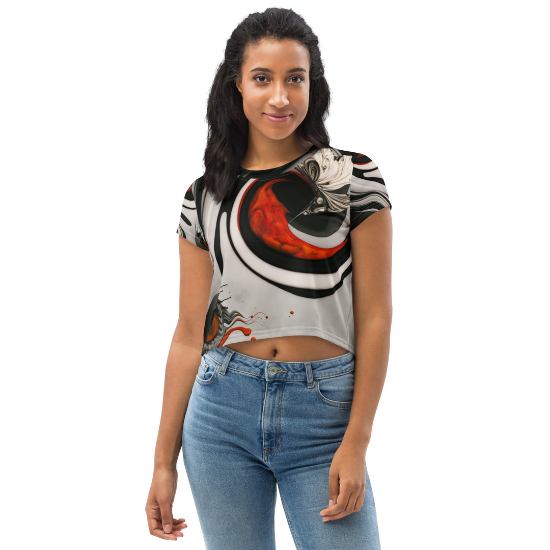 All-Over Print Crop Tee