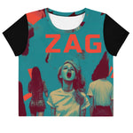 Load image into Gallery viewer, All-Over Print Crop Tee
