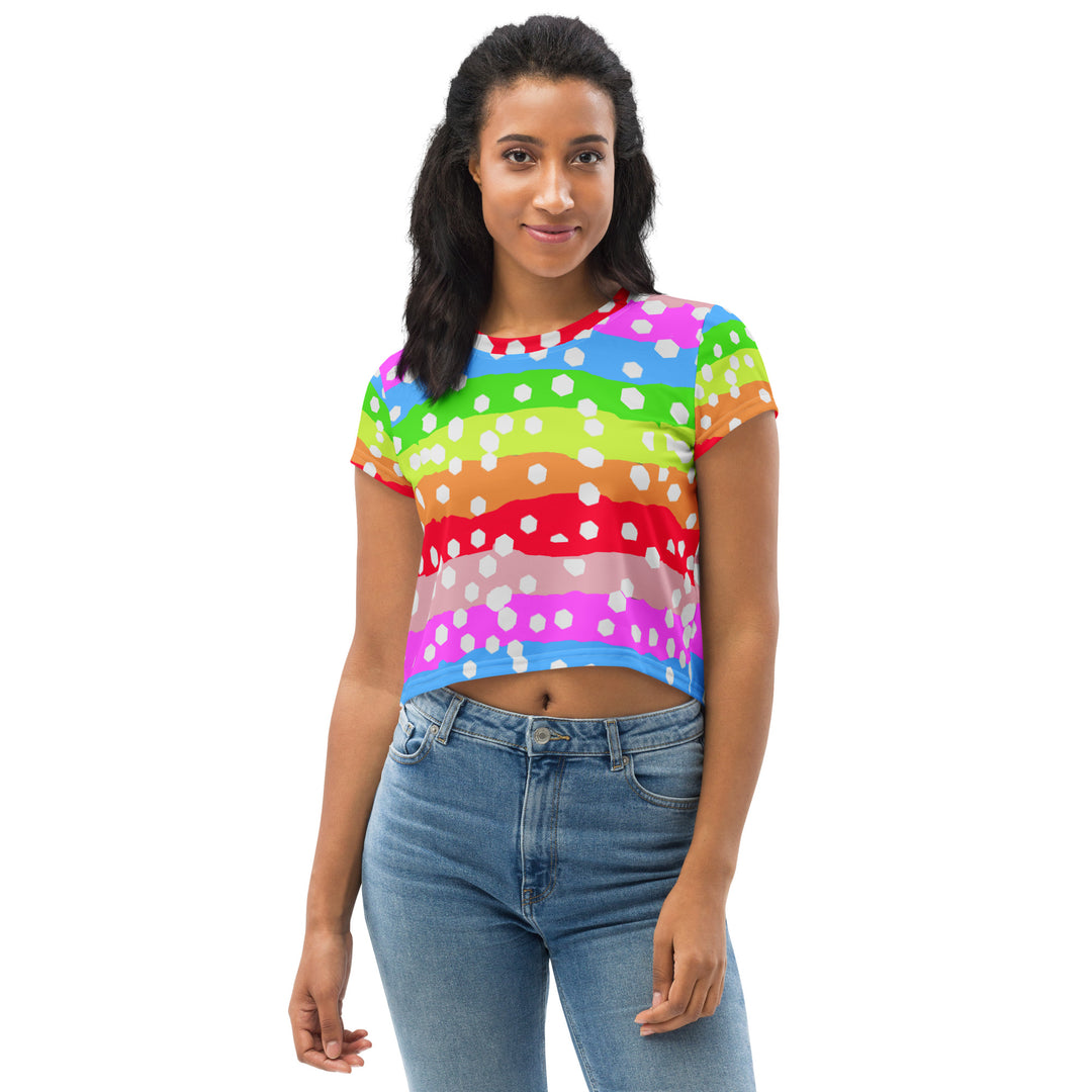 All-Over Print Crop Tee