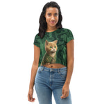 Load image into Gallery viewer, All-Over Print Crop Tee
