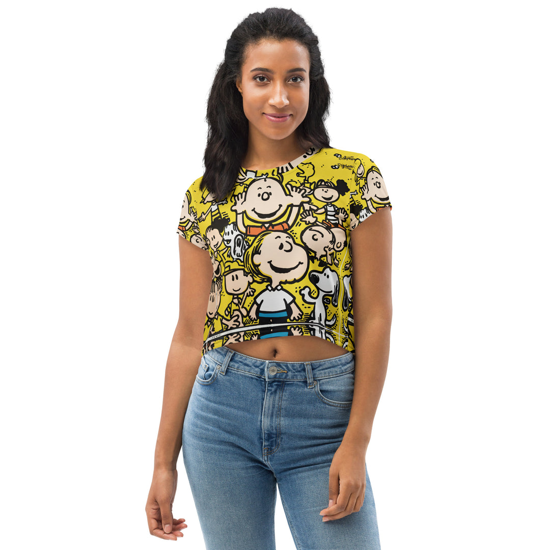 All-Over Print Crop Tee