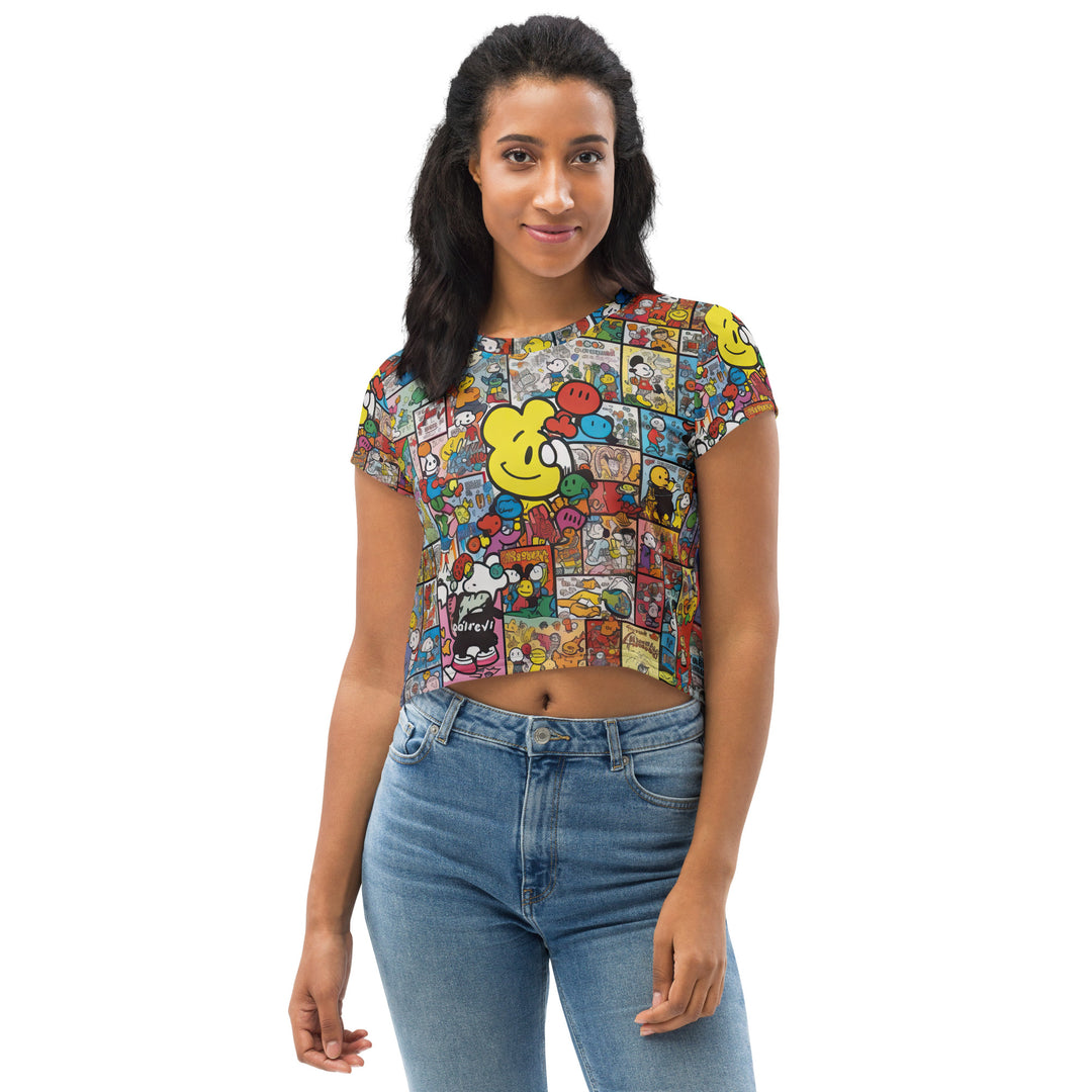 All-Over Print Crop Tee