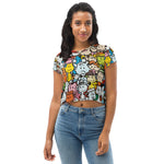 Load image into Gallery viewer, All-Over Print Crop Tee
