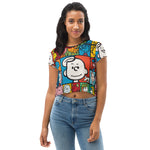 Load image into Gallery viewer, All-Over Print Crop Tee
