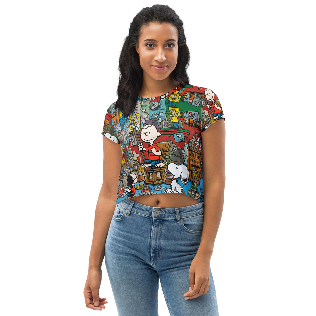 All-Over Print Crop Tee