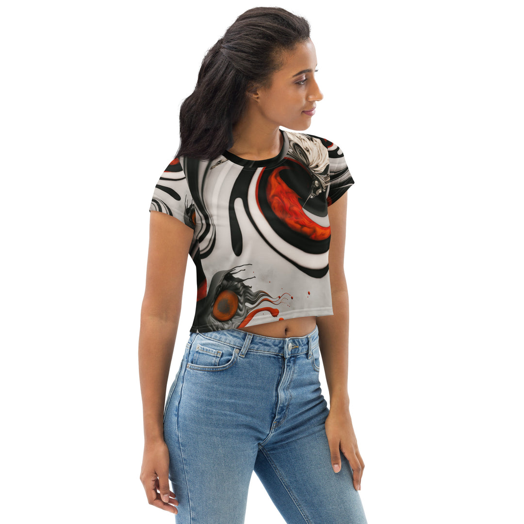 All-Over Print Crop Tee