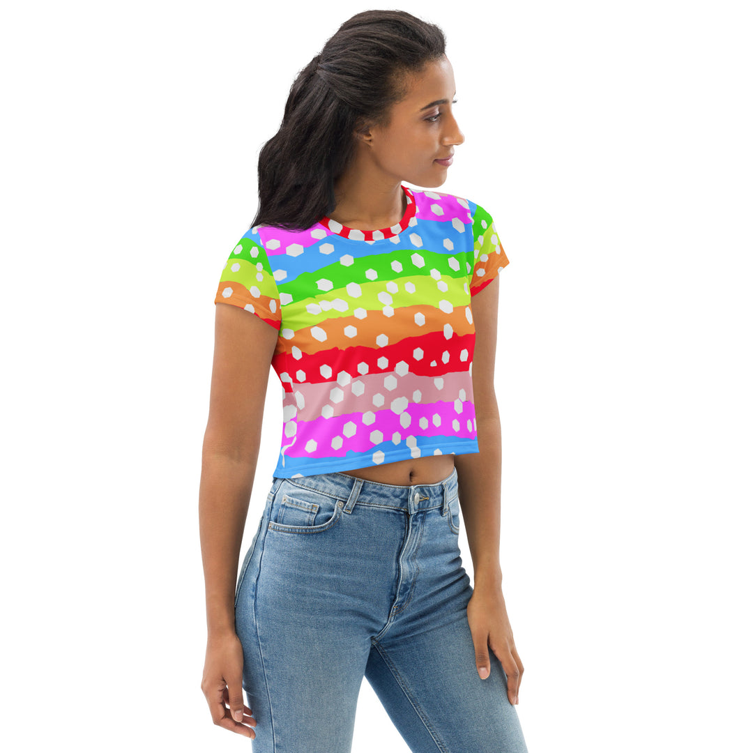 All-Over Print Crop Tee