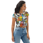 Load image into Gallery viewer, All-Over Print Crop Tee
