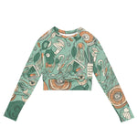 Load image into Gallery viewer, Recycled long-sleeve crop top
