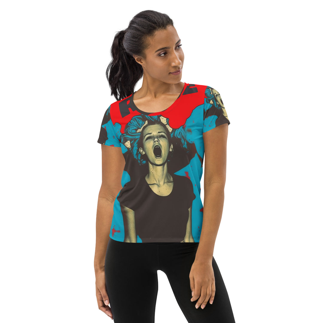 All-Over Print Women's Athletic T-shirt