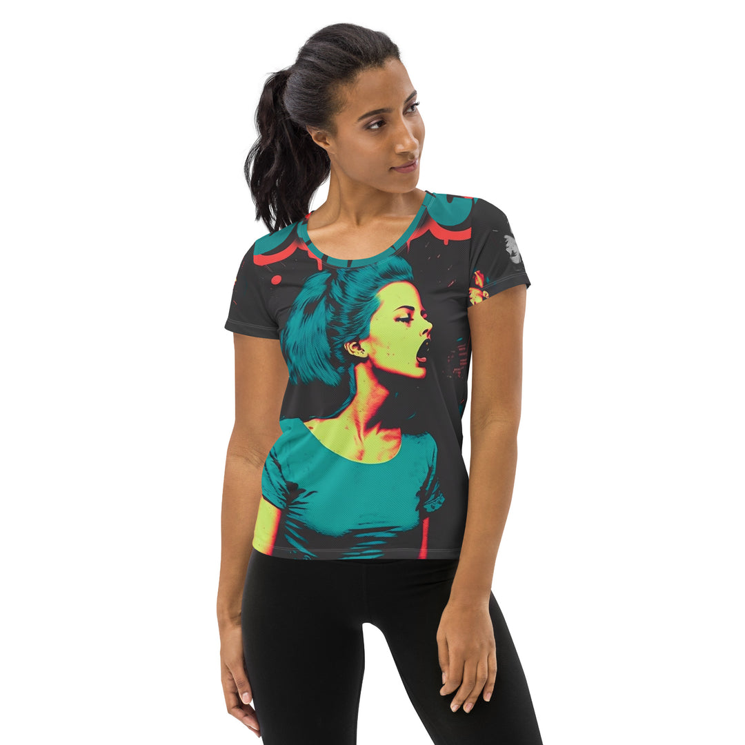 All-Over Print Women's Athletic T-shirt