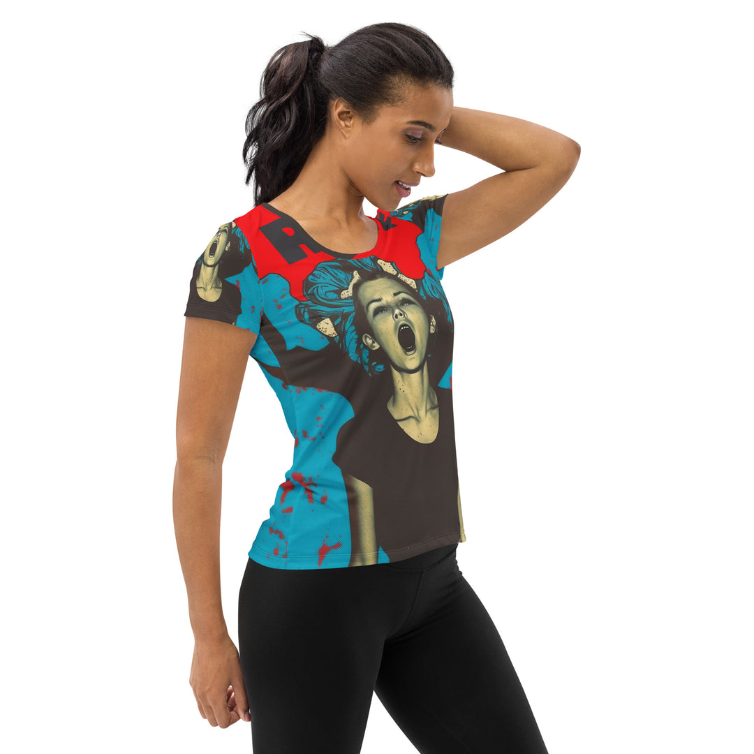 All-Over Print Women's Athletic T-shirt