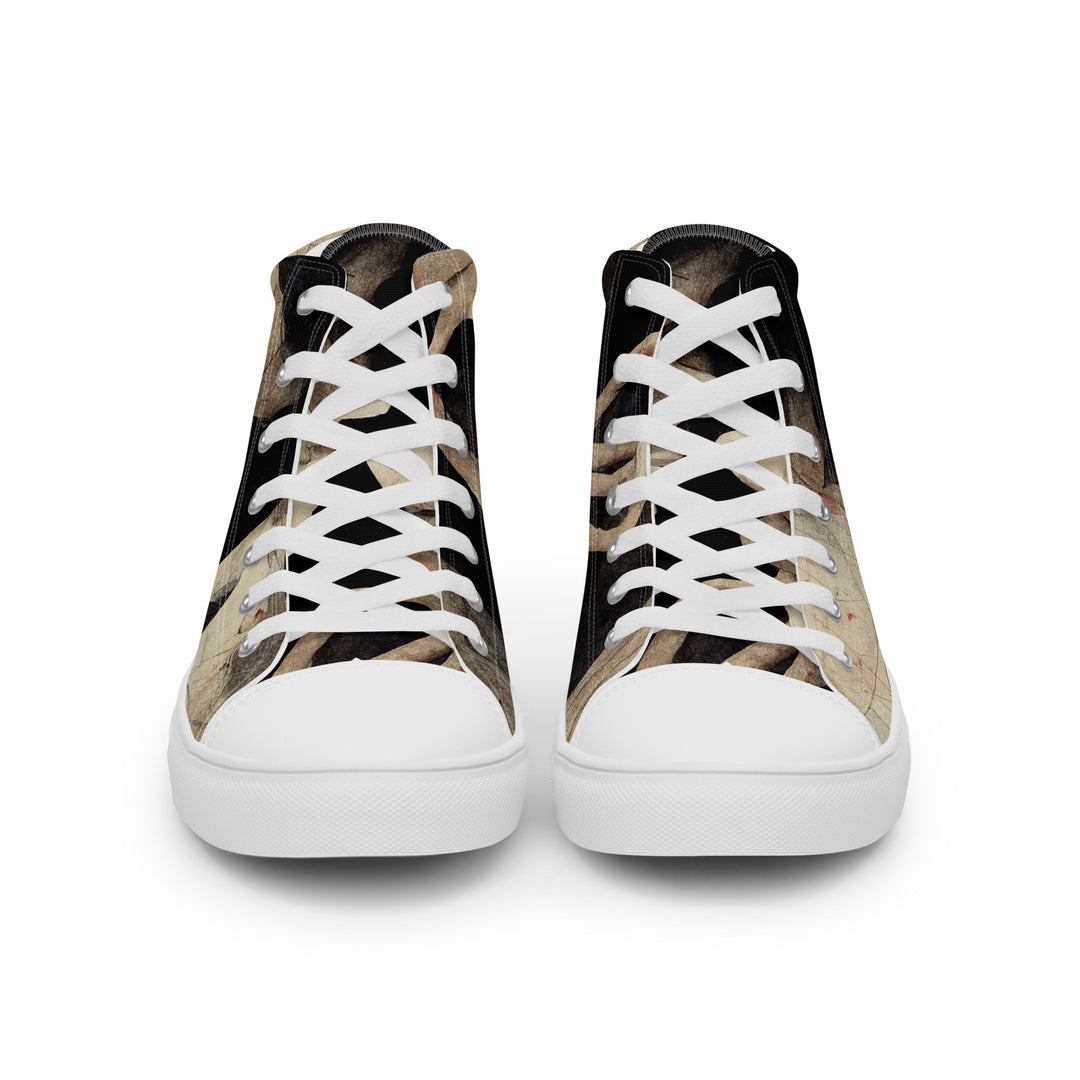 Men’s high top canvas shoes