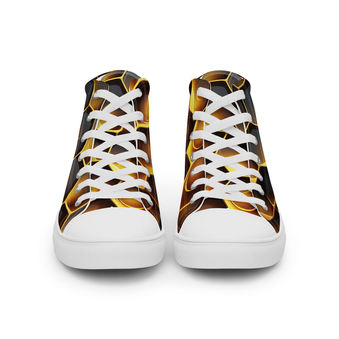 Men’s high top canvas shoes