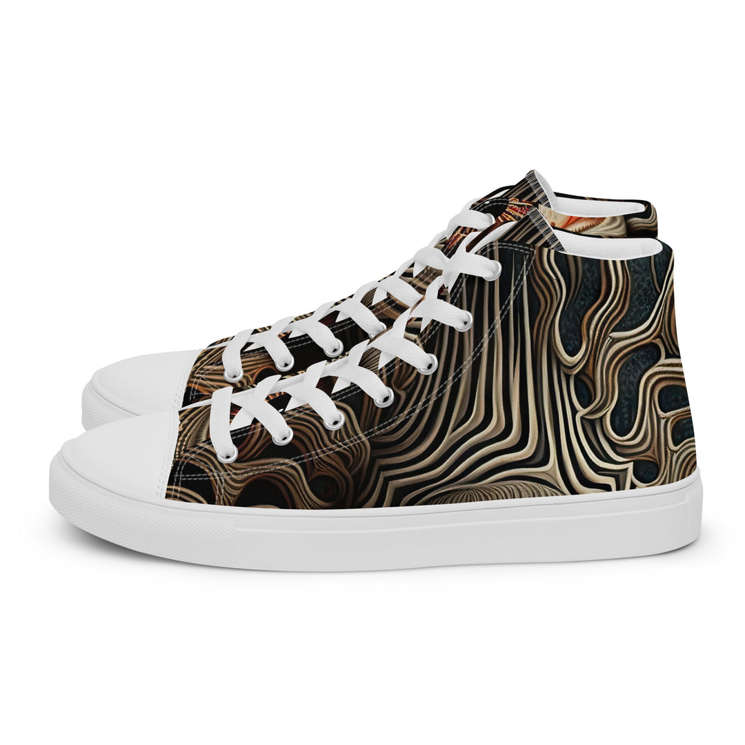 Men’s high top canvas shoes